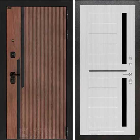 Входная дверь Лабиринт KARMINA 02 Сандал белый