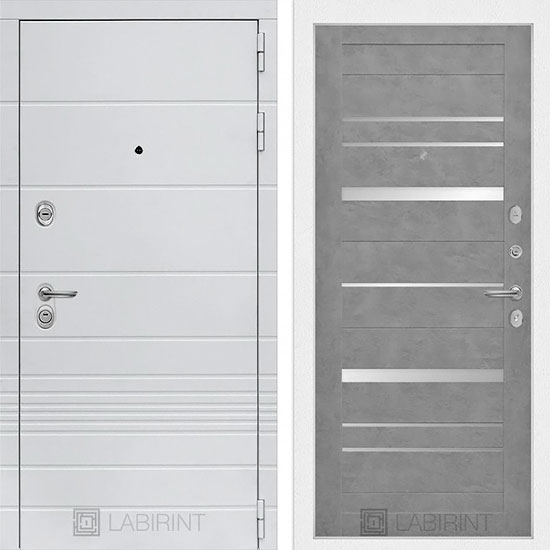 Входная дверь Лабиринт Трендо 20 Бетон светлый