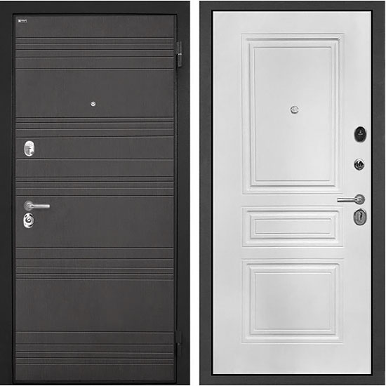 Входная дверь Интекрон Спарта Венге ФЛ-243 Белый матовый