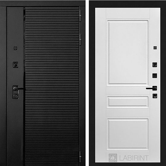 Входная дверь Лабиринт Piano 03 Белый софт