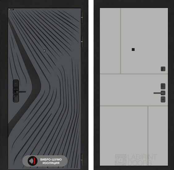 Входная дверь Лабиринт LEOLAB 21 Грей софт