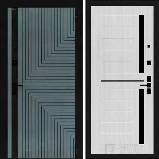 Входная дверь Лабиринт CREDOR 02 Сандал белый