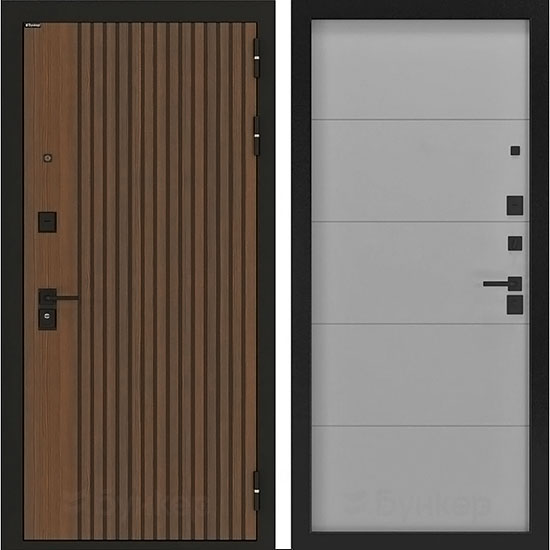 Входная дверь Бункер BN-02 ФЛ-649 Лайт грей софт