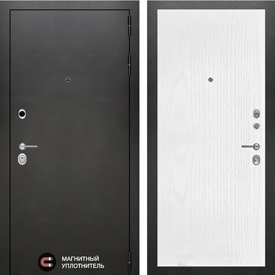 Входная дверь Лабиринт Silver 07 Белое дерево