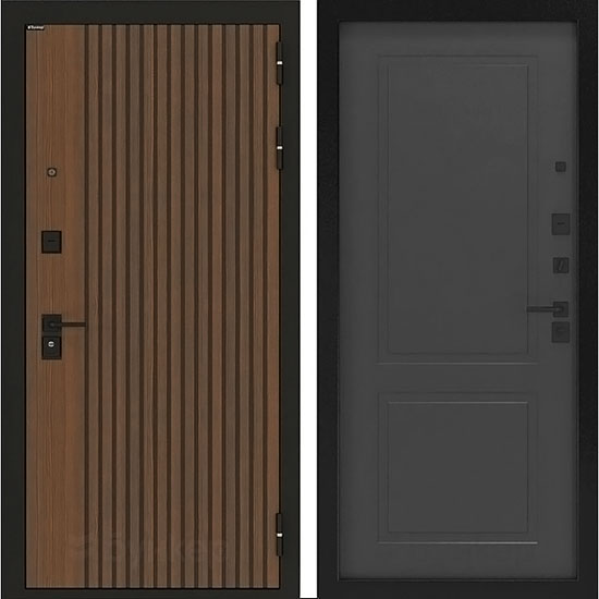 Входная дверь Бункер BN-02 ФЛ-609 Графит софт