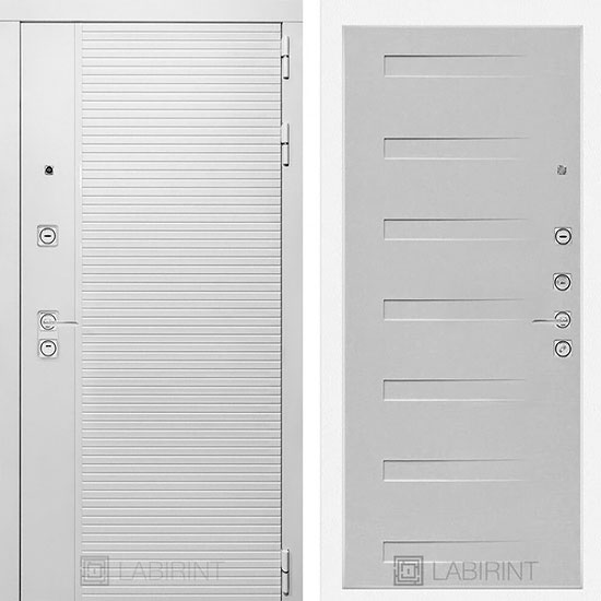 Входная дверь Лабиринт Piano white 14 Дуб кантри