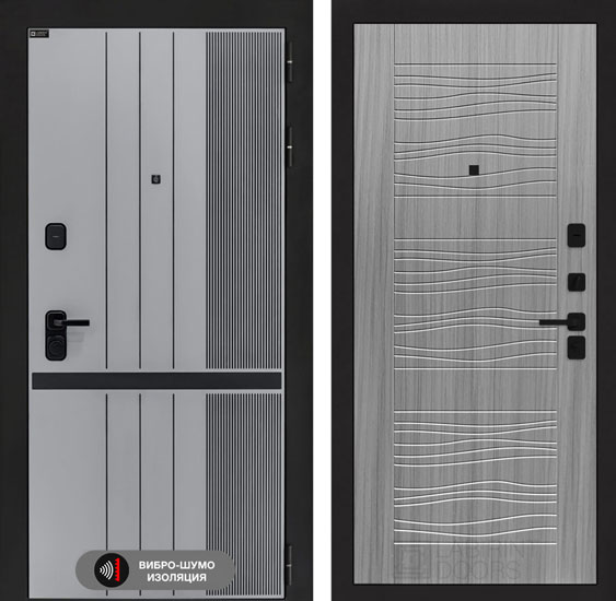 Входная дверь Лабиринт SKYLAB 06 Сандал серый