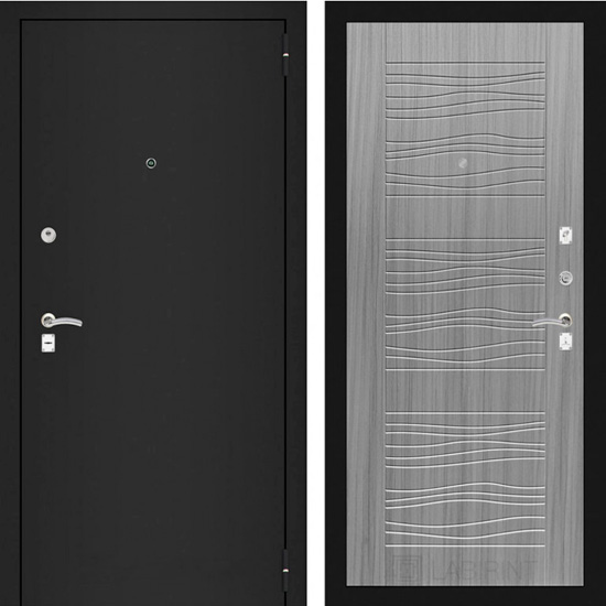 Входная дверь Лабиринт Classic Шагрень 06 Сандал серый