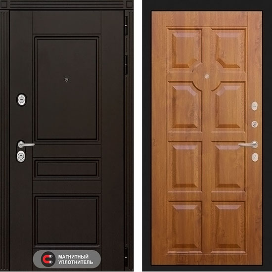 Входная дверь Лабиринт Мегаполис 17 Золотой дуб