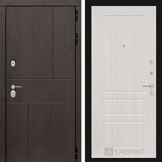 Входная дверь Лабиринт УРБАН 03 Белый Сандал