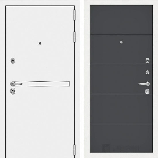 Входная дверь Лабиринт Лайн 13 Графит софт