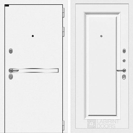 Входная дверь Лабиринт Лайн 27 Эмаль RAL-9003