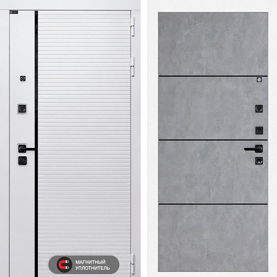 Входная дверь Лабиринт Royal 25 Бетон светлый