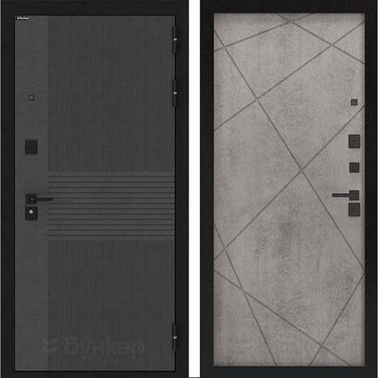 Входная дверь Бункер BN-05 ФЛ-291 Бетон серый