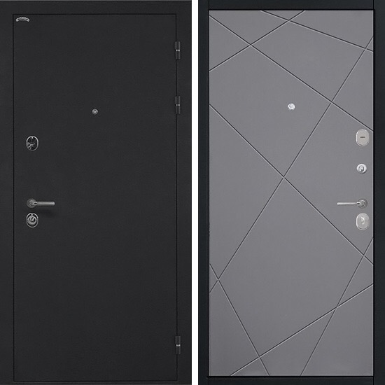 Входная дверь Интекрон Греция Лучи Графит