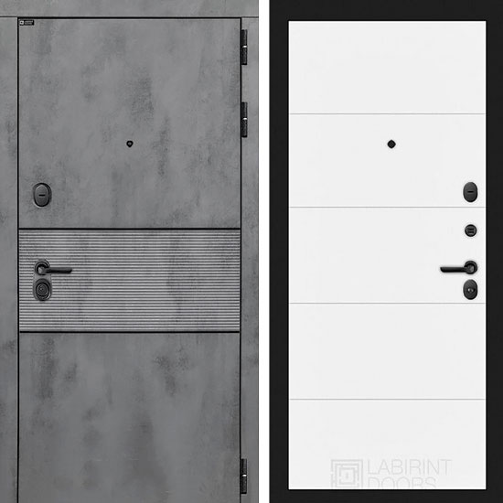 Входная дверь Лабиринт Infinity 13 Белый софт