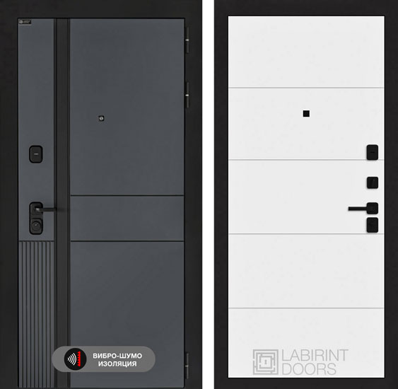 Входная дверь Лабиринт EVOLAB 13 Белый софт