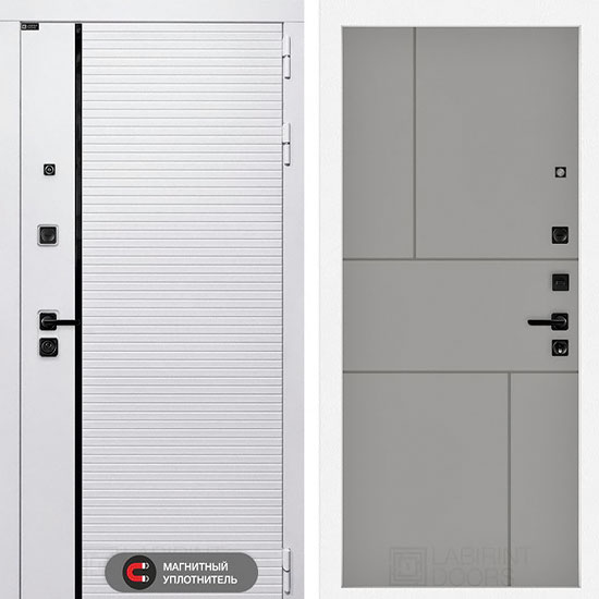 Входная дверь Лабиринт Royal 21 Грей софт