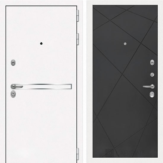 Входная дверь Лабиринт Лайн 24 Графит софт