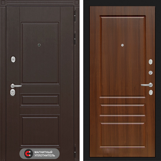 Входная дверь Лабиринт Мегаполис 03 Орех бренди