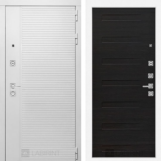 Входная дверь Лабиринт Piano white 14 Эковенге