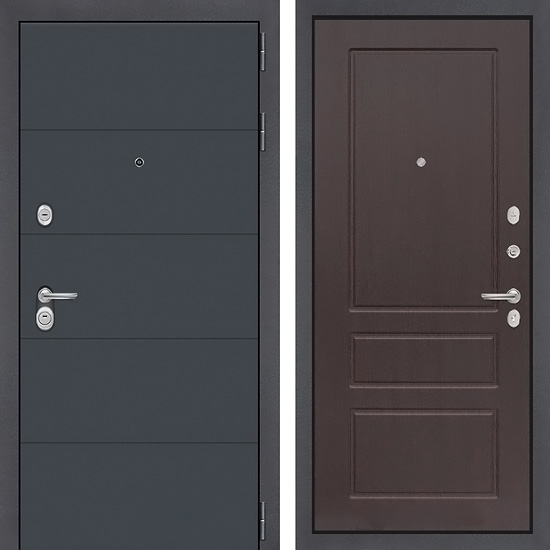 Входная дверь Лабиринт Арт 03 Орех премиум