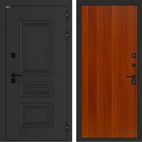 Входная дверь Лабиринт Аляска Лайт 05 с терморазрывом Итальянский орех