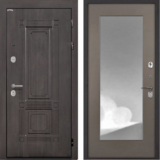Входная дверь Интекрон Италия Зеркало Силк муссон