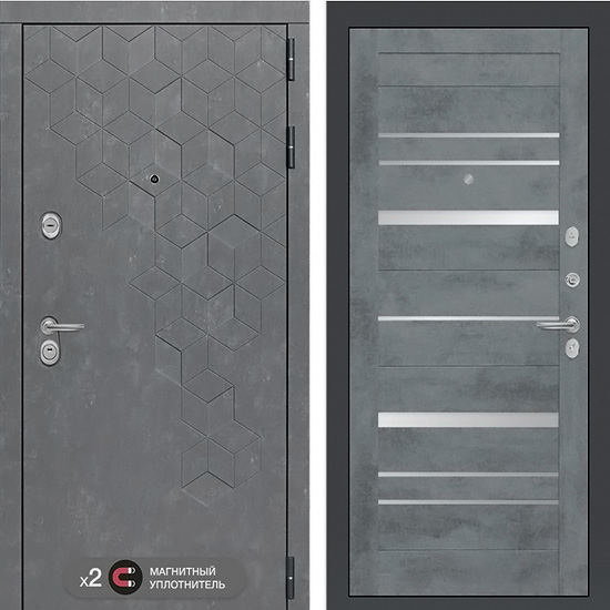Входная дверь Лабиринт Бетон 20 Бетон темный