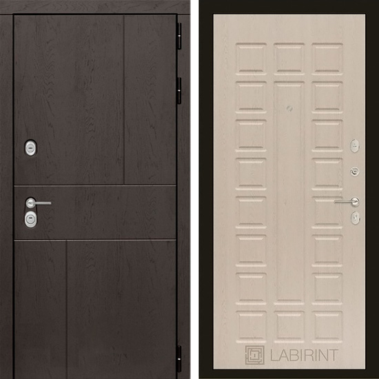 Входная дверь Лабиринт УРБАН 04 Белёный дуб