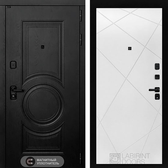 Входная дверь Лабиринт Grand 24 Белый софт