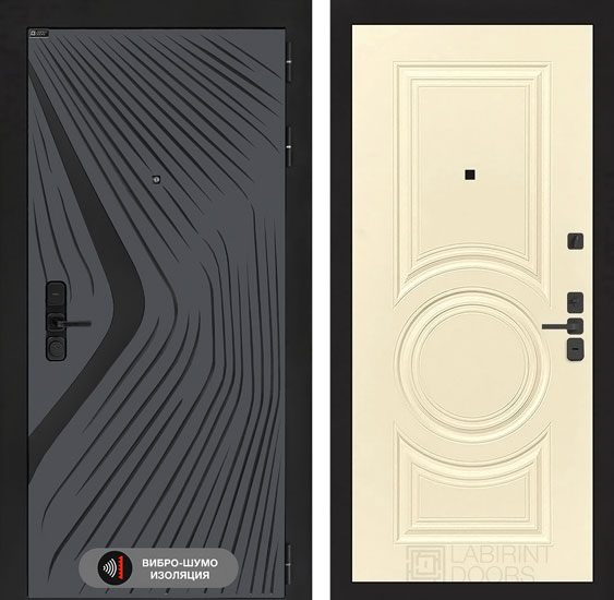 Входная дверь Лабиринт LEOLAB 23 Шампань софт